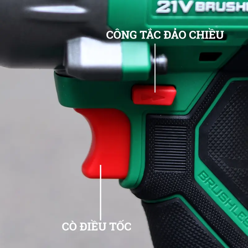 Máy Siết Bulong P WORKFIX WF-IW950N Không Chổi Than, Lực Siết 950Nm Mở Vặn Ốc Xe Tải, Ô Tô 6