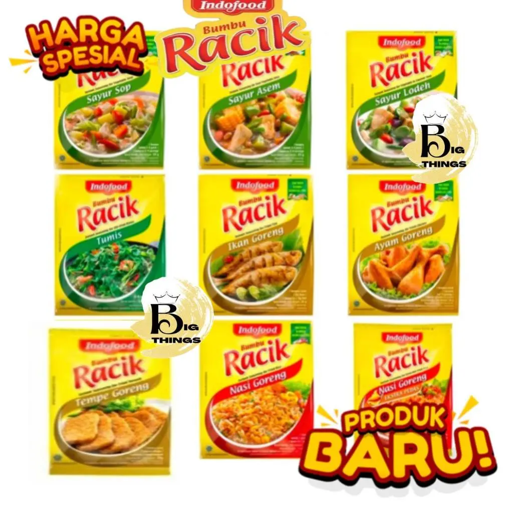 RACIK BUMBU INSTAN INDOFOOD VARIAN RASA MASAKAN BPOM HALAL ORIGINAL