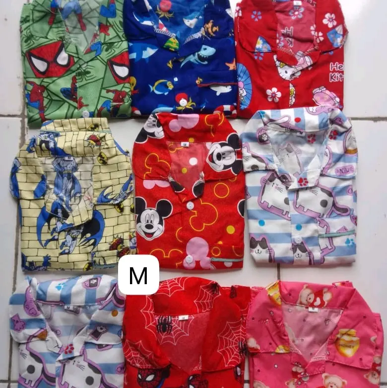 SETELAN PIYAMA ANAK 1-3 TAHUN MOTIF BAGUS 0
