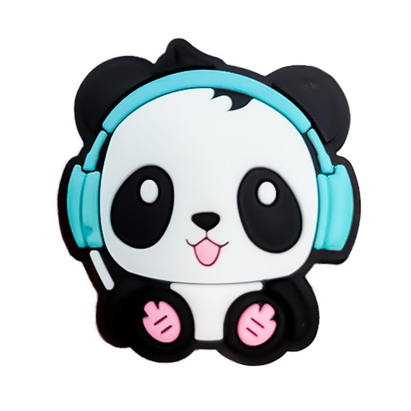 Product Introduction of 10Pcs Cute Panda Shoes Jibbbitz Charms Detachable PVC Shoe Buckle Decoration for Crocs 37