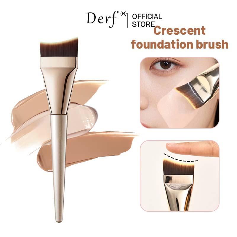 Cọ Tán Kem Nền Siêu Mỏng, Để Trông Mặt Thon Gọn Hơn, Cọ Tạo Đường Viền, Cọ Tán Phẳng, Để Pha Trộn Kem Nền, Cọ Trang Điểm
