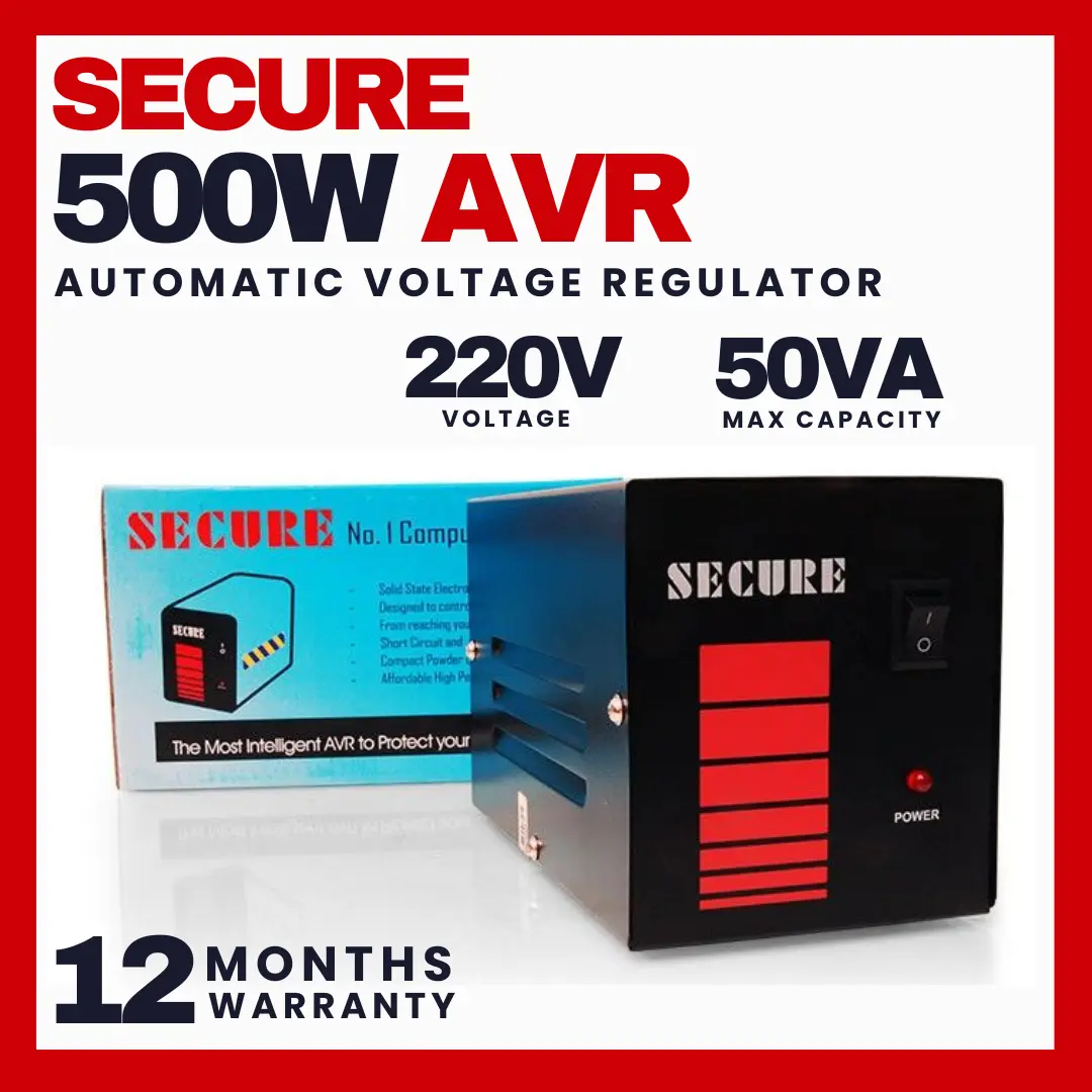 Secure Avr Review SECURE 500W AVR I 220V Voltage I 3 Sockets I Automatic Voltage ...