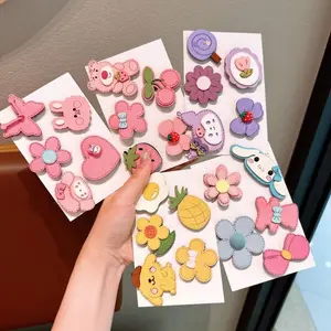 5PC/Set Jepitan Tempel Anak / Jepit Tempel Velcro Bayi Sanrio / Accessoris Rambut TP05