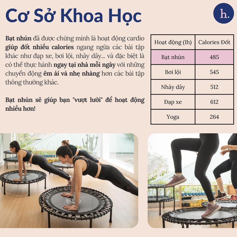 HERGlow - Trampoline Bạt nhún vận động giảm căng thẳng và đốt cháy calo tại nhà 1