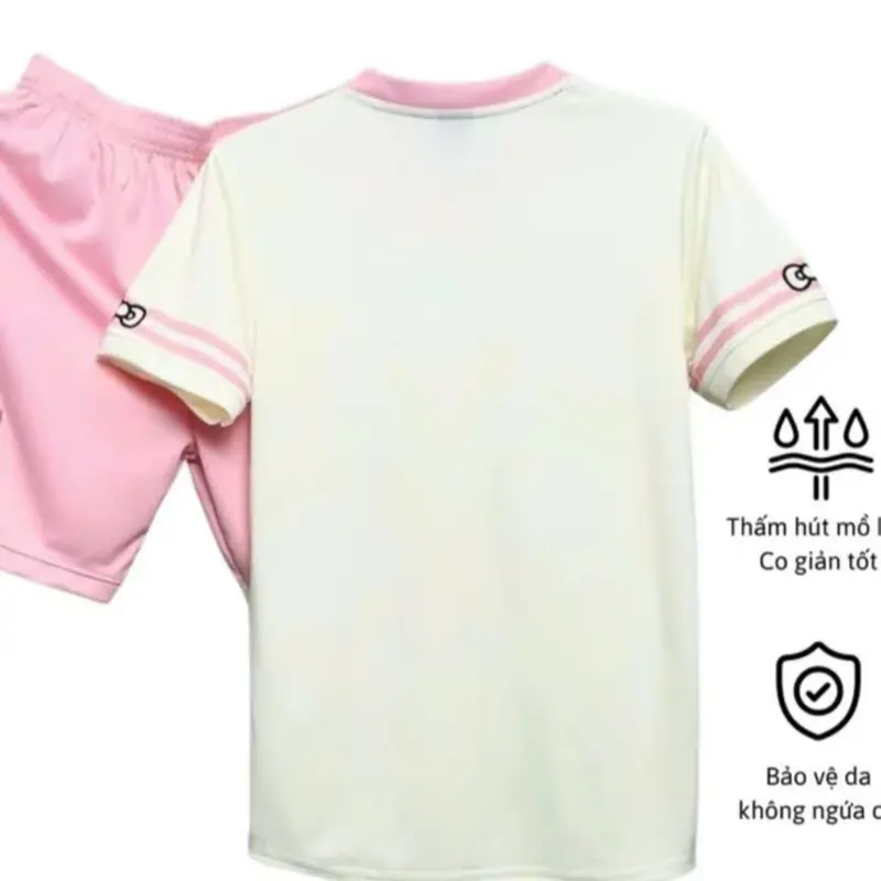 [CÓ IN TÊN] Bộ Áo Bóng Đá Hello Kitty Chất Liệu Thun Lạnh  mềm mịn cho nam nữ - Sport 1