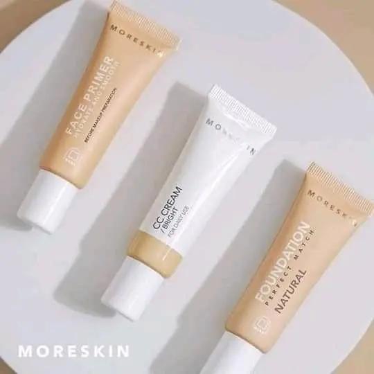 Moreskin Cream Base Make Up Foundation Original Nasa/penutup pori-pori