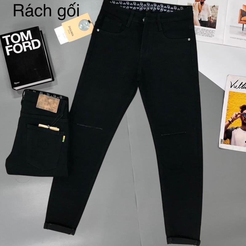 Quần Rin Nam Dài - Co Giãn - Tông Đen - Dáng Ôm