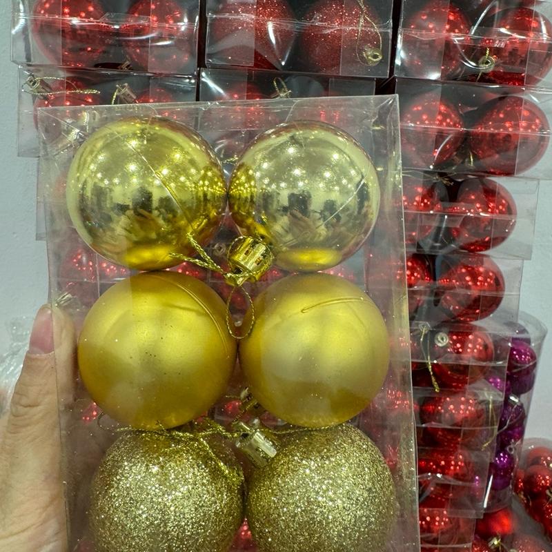 Hộp Châu (Đường Kính 6cm) Trang Trí Noel Giáng Sinh 2