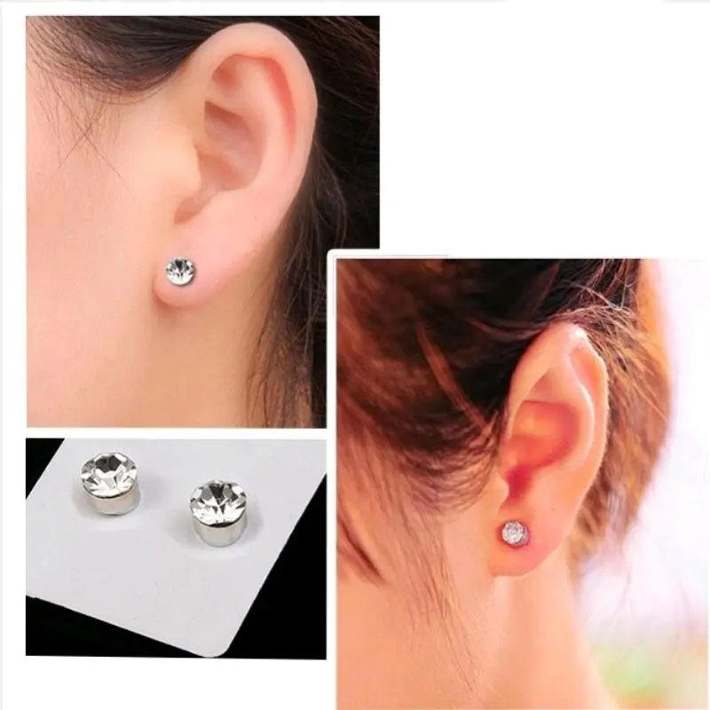 ANTING MAGNET BERLIAN TANPA LUBANG TELINGA -ANTING MAGNETIC KUAT UNTUK PRIA DAN WANITA