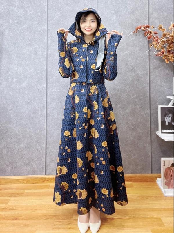  Áo Chống Nắng Toàn Thân Chất Umi Cao Cấp Dáng Váy,Bông Vàng 