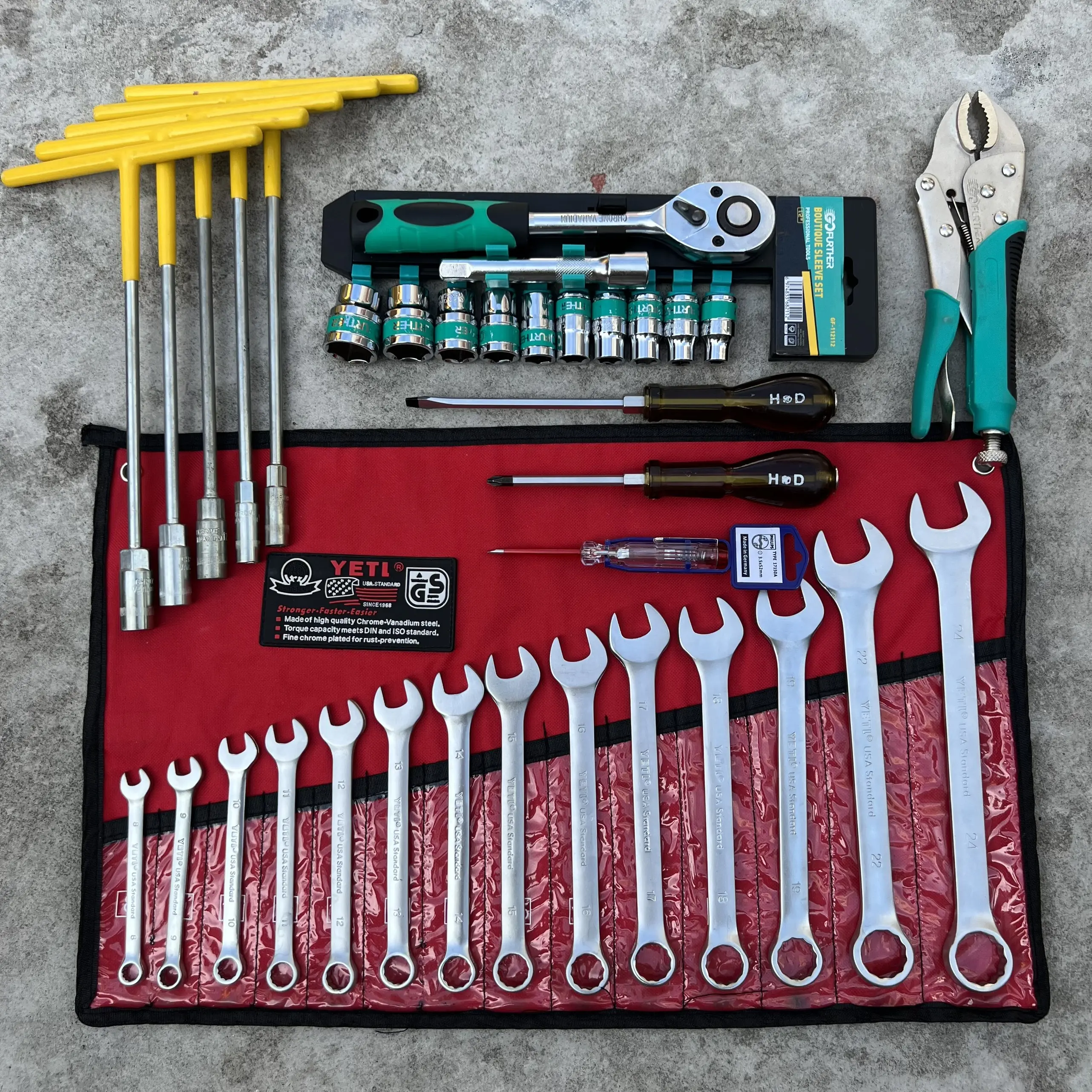 Combo 6 Món Dụng Cụ Sửa Chữa Xe Máy, Ô tô, Thiết bị Thiết Yếu Trong Gia Đình T5202