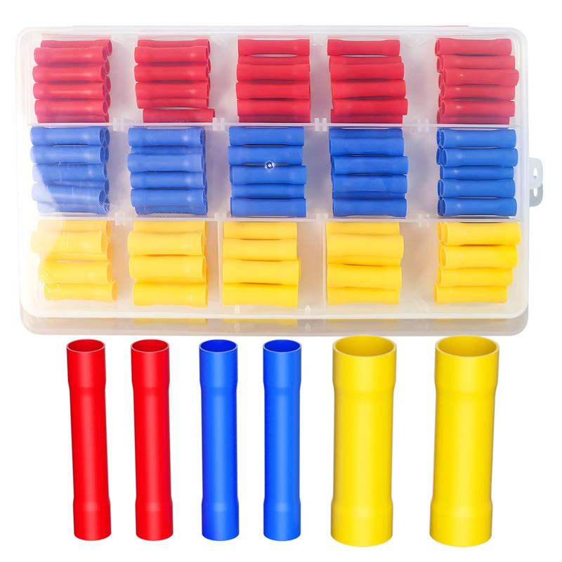 Splice Crimp Connectors Kit, 22-10AWG Splice Connectors Assorted ...
