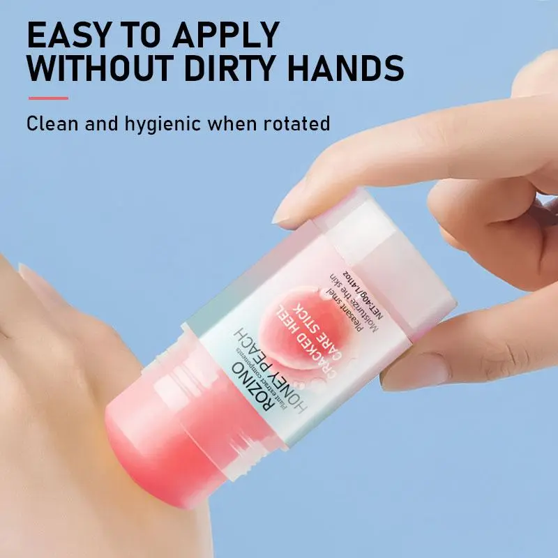 Honey Peach Cracked Heel Care Stick, Moisturizing Foot Care Stick, Quickly Care Stick for Dry and Cracked Skin, Suitable for Women & Men, Moisturizer, Body Care, Moisturize The Skin 6