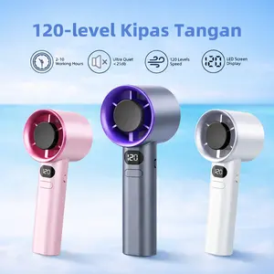 COD M11Kipas Angin Portable 15000mAh Turbo Mini Tangan Genggam Mini Fan Tampilan Daya LCD