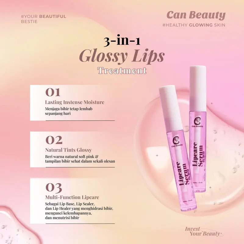 Lip Care Serum Can Beauty Pencerah Bibir 1