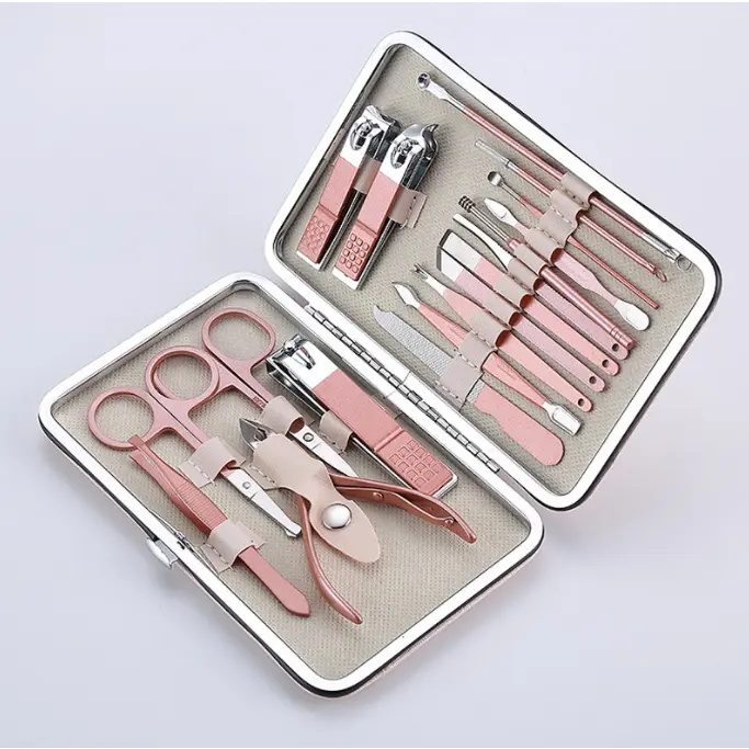 7 12 16 18PCS / SET Pedicure Manicure Set Nail Clippers Set Professional Stainless Steel Nail Cutter