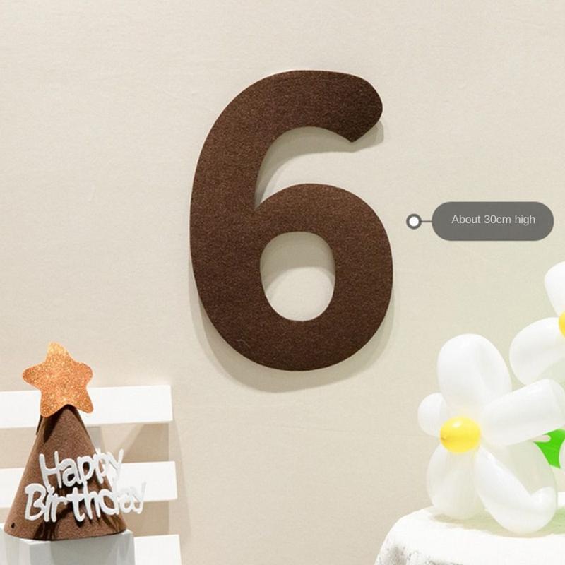 Product Introduction of Felt Digital Felt Birthday Banner Gifts Baby Shower Happy Birthday Pulling Flower Photo Booth Props Garland Pull Flags Bunting Banner for Party Decor 11