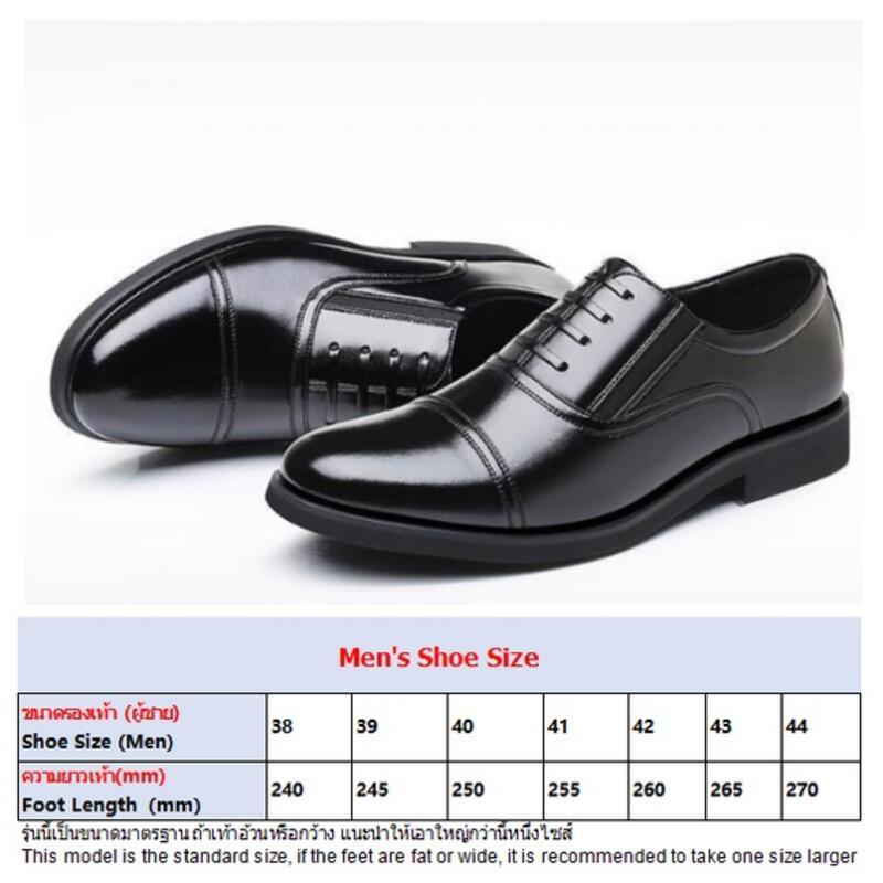 Product Introduction of Experimental Leather Shoes Round Head Breathable Formal Fashion Simple Business Style For Men 2