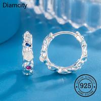 Gambar Diamcity Anting Zircon Pelangi Opal Mewah Ringan yang Modis dan Serbaguna - perak, 14mm dari Diamcity Official Store Kab. Gresik 5 Tokopedia