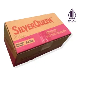 (UK KECIL) 1 Box Silverqueen Almond 22 gram