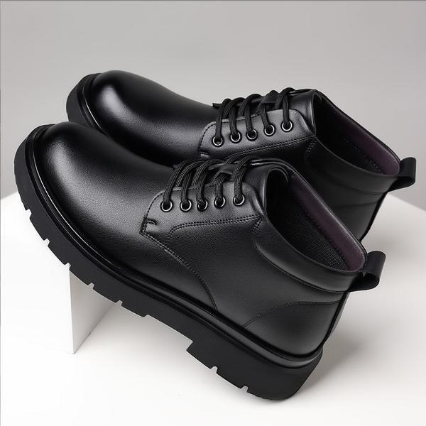 Giày Boot Nam Cổ Ngắn Đơn Giản Dễ Phối Với Các Mẫu Quần GN458. Đồng