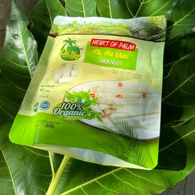 Củ Dừa Ngâm Chua Ngọt 300gr - Đặc Sản Bến Tre 0