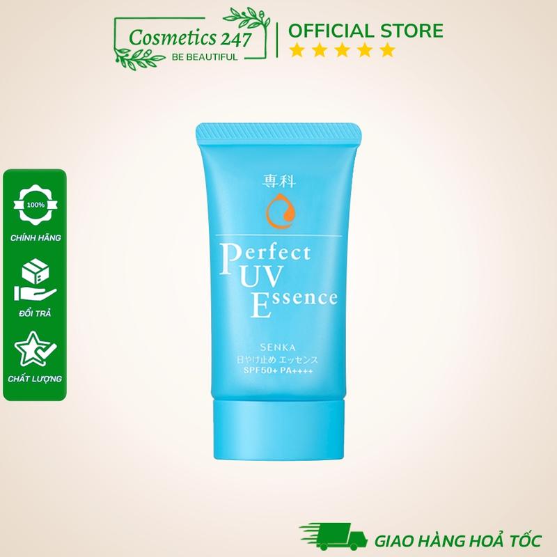 Product Introduction of Kem chống nắng Senka Perfect UV Essence 50g Nâng Tone, Kiềm Dầu 1