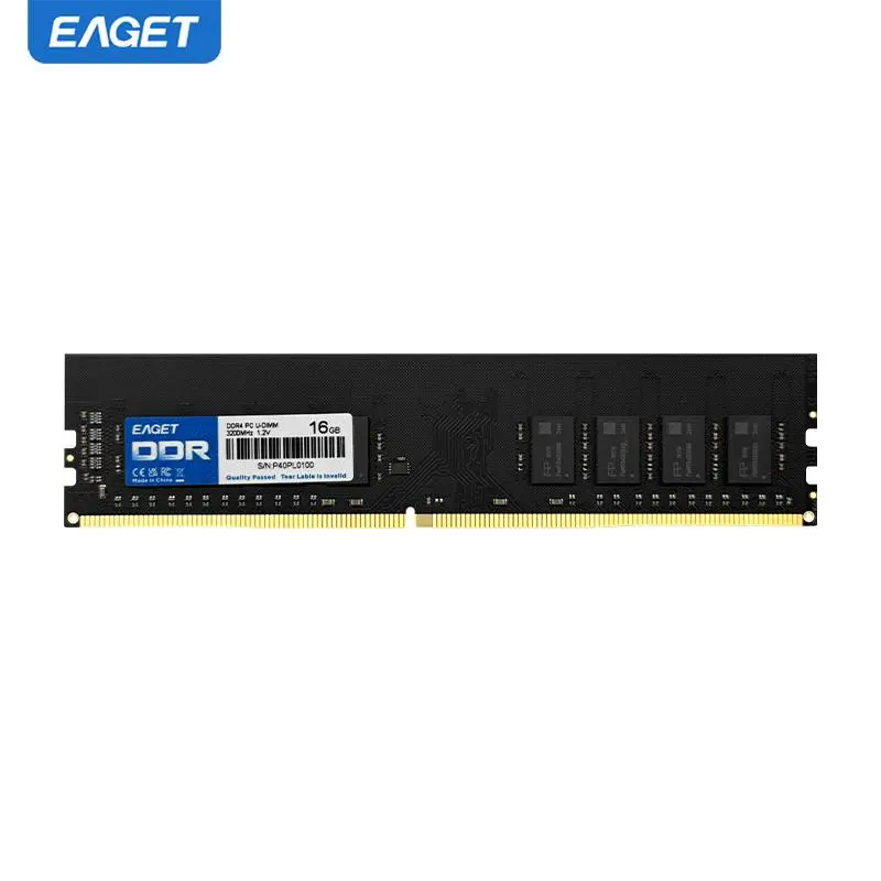 EAGET DDR4 16GB RAM, 3200MHz Low Voltage 1.2V UDIMM Memory Bar, Memory Module for Desktop Computer