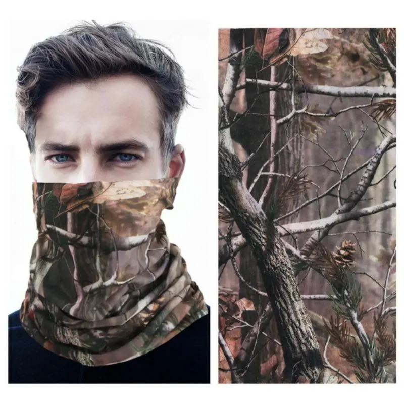 Outdoor Camouflage Pattern Headscarf, 5 Counts/set Breathable Dustproof Cycling Magic Headscarf, Multifunctional Sports Headscarf for Men & Women 5