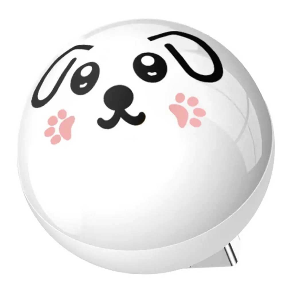 USB Night Light Smiling Panda Voice Night Light Eye Protection Color Change English Intelligent Voice Light Color Voice Control Light