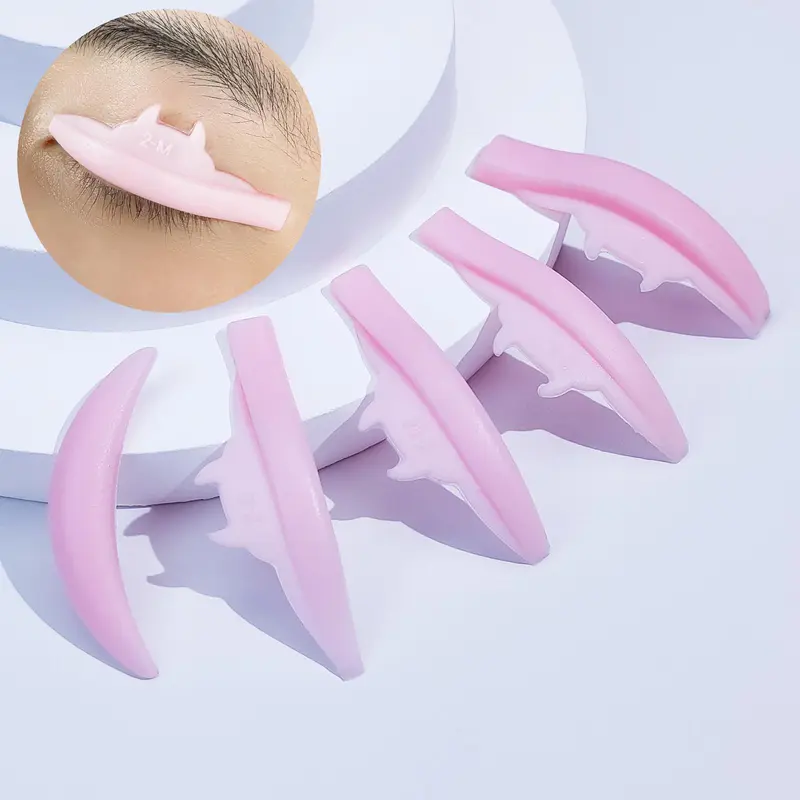 Eyelash Lift Shields, 5 Pairs Lower Lash Lift Pads, Lash Perming Pads, Reusable Eyelash Lifting Shields, Professional Makeup Tools for Women, Cosmetic 0