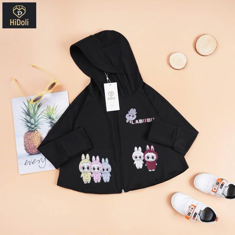 Áo chống nắng in Labubu thiết kế cánh dơi chất liệu thun lạnh mềm mát, nhẹ dịu cho da bé 2