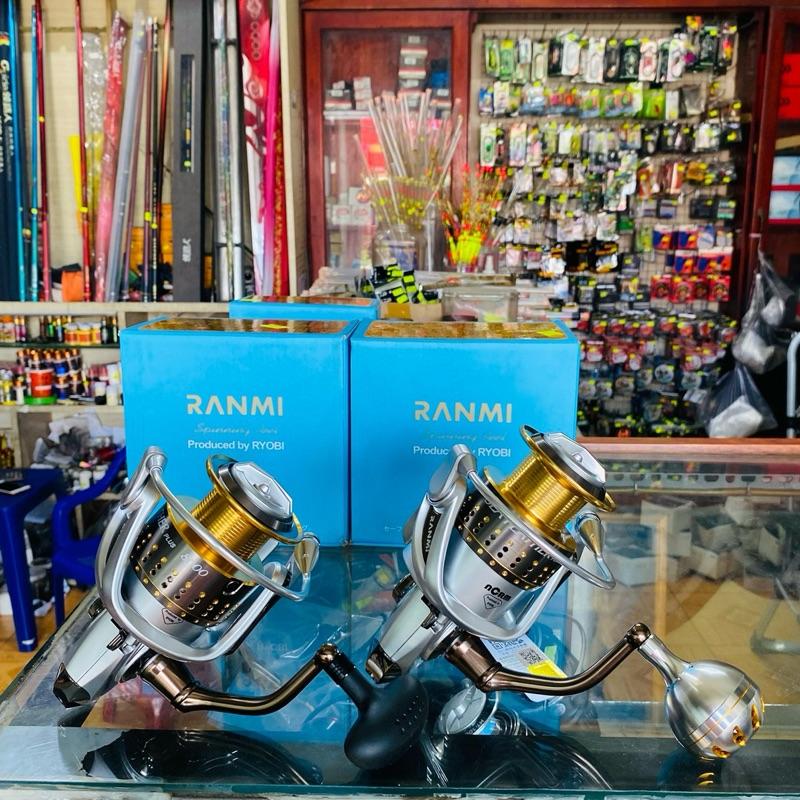 Máy câu cá RYOBI RANMI PLUS 6000.7000.8000. Dòng máy khỏe thích hợp câu cá lớn.