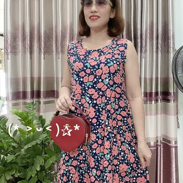 Váy Tầng Babydoll Sát Nách .Có Túi (xoè )50-70 vừa ToLe . Váy Nữ . Women 4