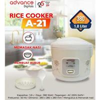 Gambar Advance A21 Rice Cooker Mini 1.8 Liter Penanak Nasi Serbaguna 3 in 1 Garansi Resmi 1 Tahun dari Advance DIgitals Store Kota Administrasi Jakarta Utara 1 Tokopedia