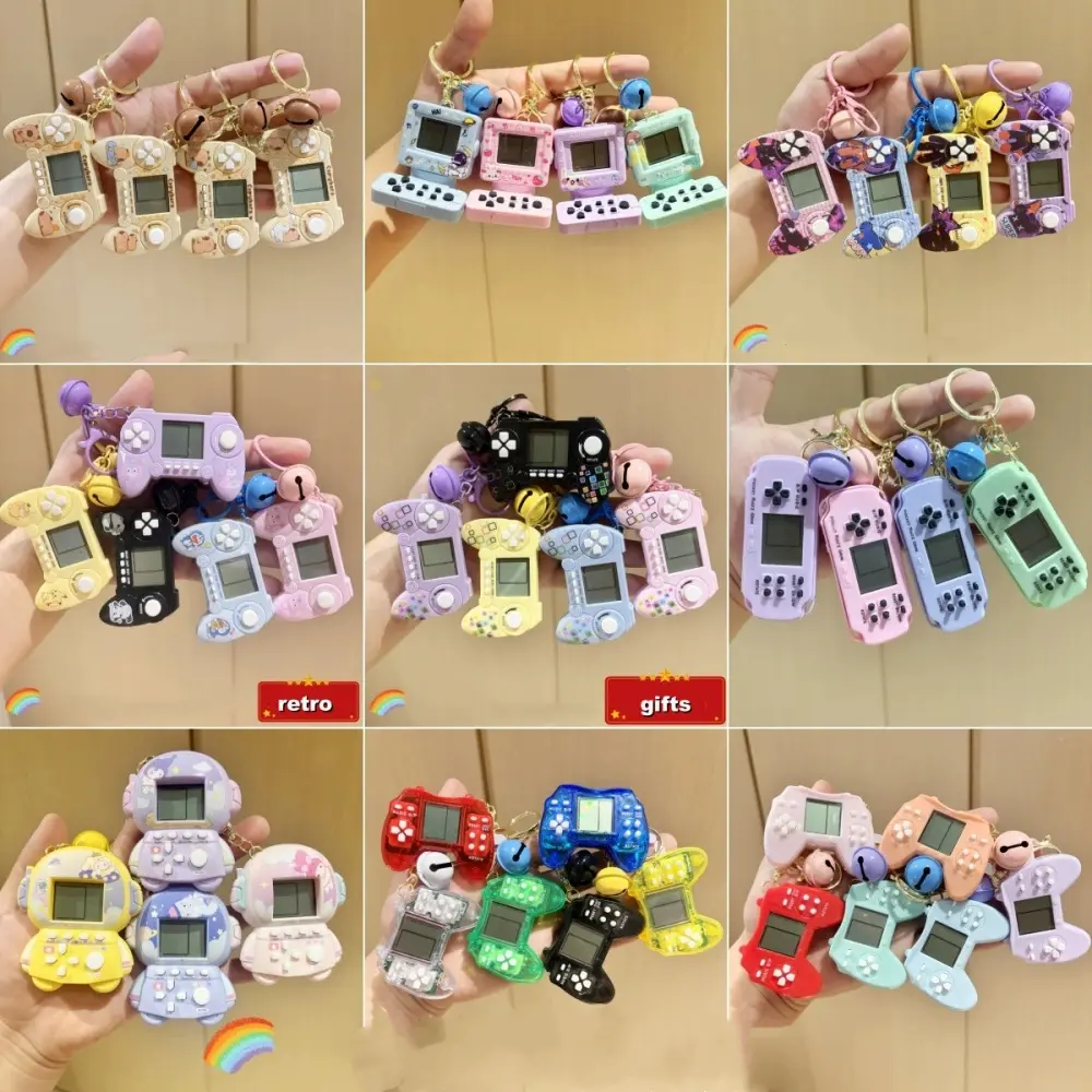 Máy Chơi Game cầm tay Tetris, Mini, Móc Chìa Khóa, Cổ Điển Và Hoài Cổ, Đồ Chơi Trẻ Em, Quà Tặng Nhỏ Trò Chơi Bảng Điều Khiển