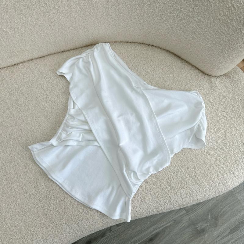 Product Introduction of Áo thun trễ vai cổ tim bigsize, vải thun borip co giản mềm mịn mát dành cho nữ chubby (60-95kg) A240 6