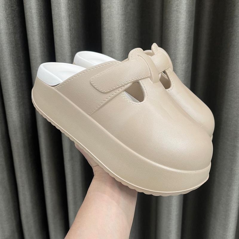 Dép sục nữ nâng đế cao gót 6cm chất liệu mủ cao su đi nước đi mưa 0