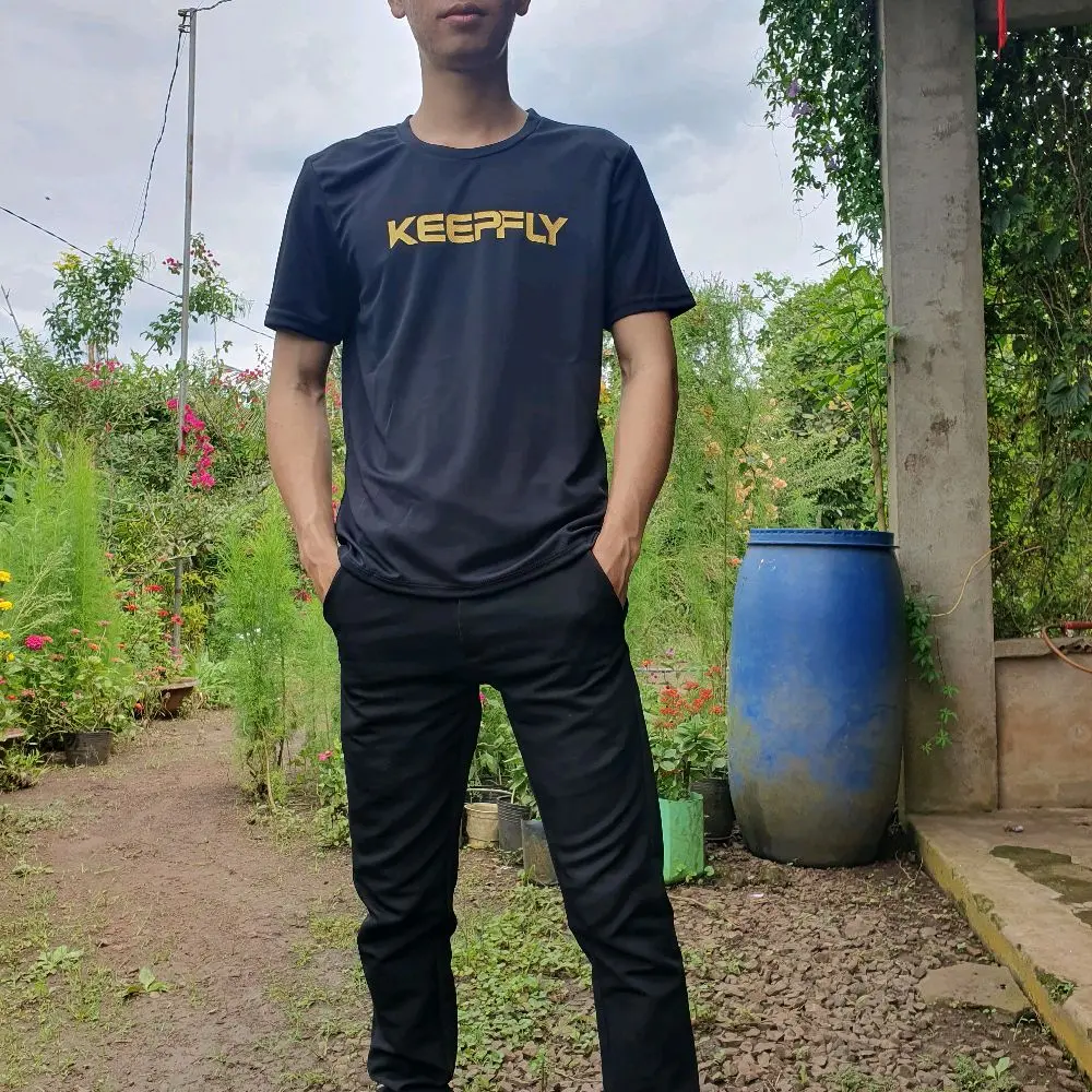 Áo thun nam nữ keepfly lumin & gold, vải mè cao cấp; Cổ Tròn Unisex Menswear