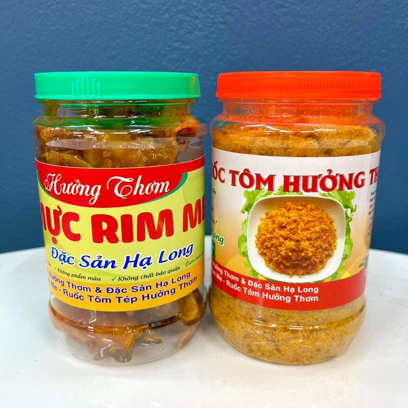   HÀNG VIP  Combo Hưởng Thơm.  200g mực rim me + 200g Ruốc Tôm Thịt  Ăn Thử  Food Moi 
