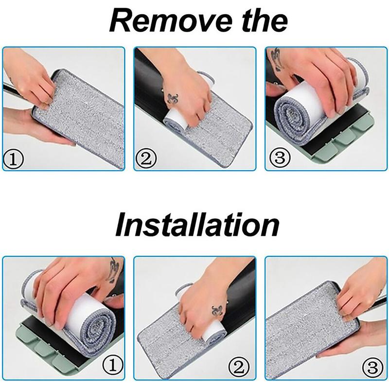 Microfiber Replacement Mop Pad, 5pcs Washable Mop Pad, Dust Removing Mop Pad, Household Mop Head Cleaning Pad, Durable Cleaning Products 6