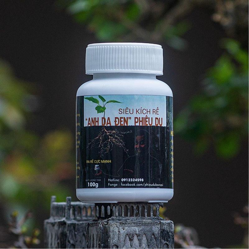 Kích rễ Anh da đen Phiêu Du Bonsai cho cây cảnh, phong lan, ăn trái và công trình, lọ 100g bột