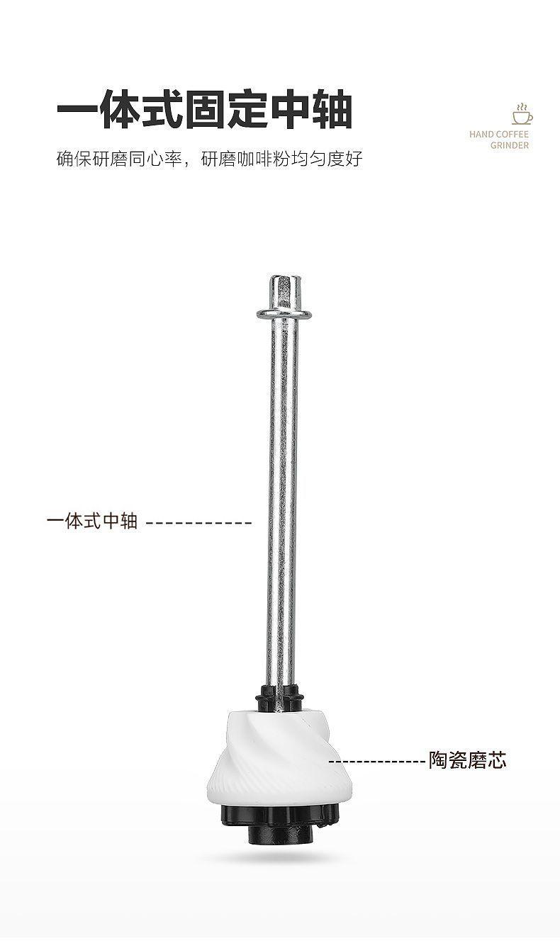 Product Introduction of Coffee Grinder Hand Grinder Coffee Bean Grinder Household Washing Thickness Adjustable Hand Grinder Coffee Machine Canned 4