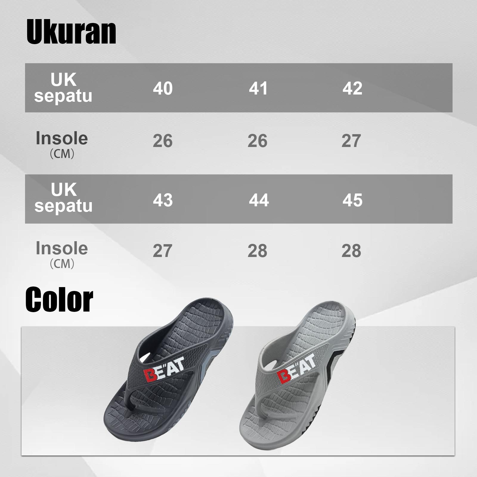 Inkayni Sandal Jepit Pria Dewasa EVA Premium Garansi Kualitas Anti Slip Licin Tahan Lama Elastis Kuat Tidak Mudah Pecah Empuk Sekali Anti Bau Kaki Nyaman Untuk Aktivitas Luar & Santai Sehari-Hari Model Terbaru Size 40-45