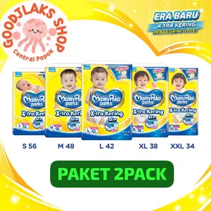 (2PACK) MAMYPOKO JUMBO S56 M48 L42 XL38 XXL34 Diaper Popok