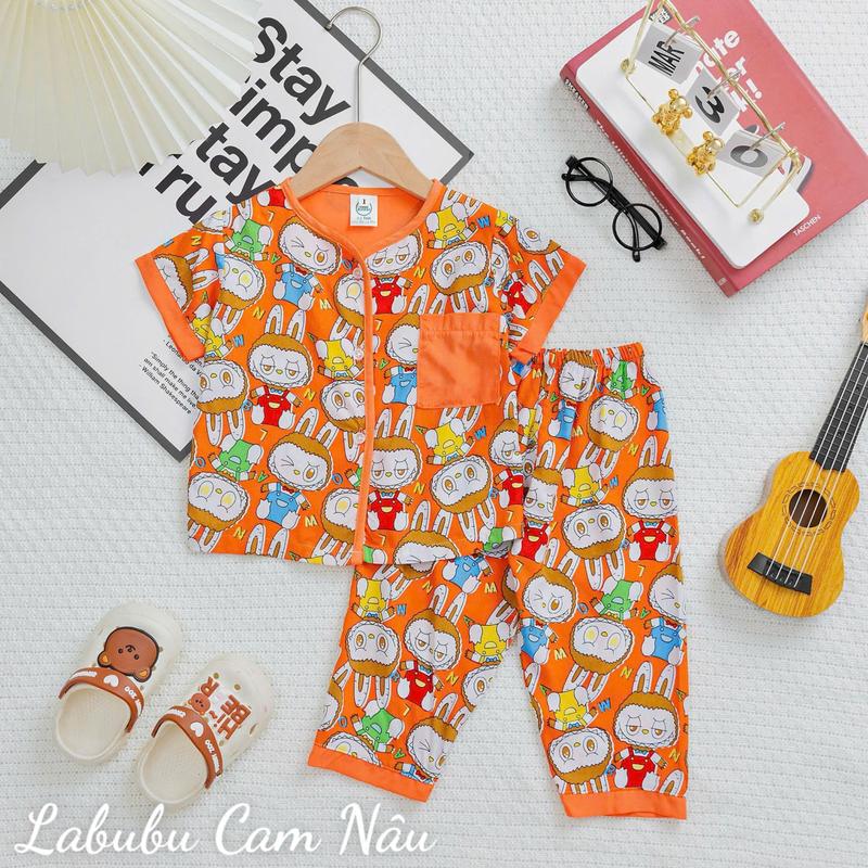 Product Introduction of Tay Ngắn Quần Dài mã 2- Đồ Bộ Bé Trai - Đồ Mặc Nhà Tole/Lanh Loại 1 mềm, mịn, mát size 8-40 kg 8