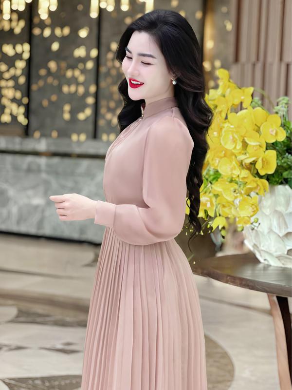 [MIỄN SHIP] MDU1375 Váy Tơ Óng - Dáng Vẻ Sang Trọng Đầy Lôi Cuốn Dành Cho Nữ Women Dress 2