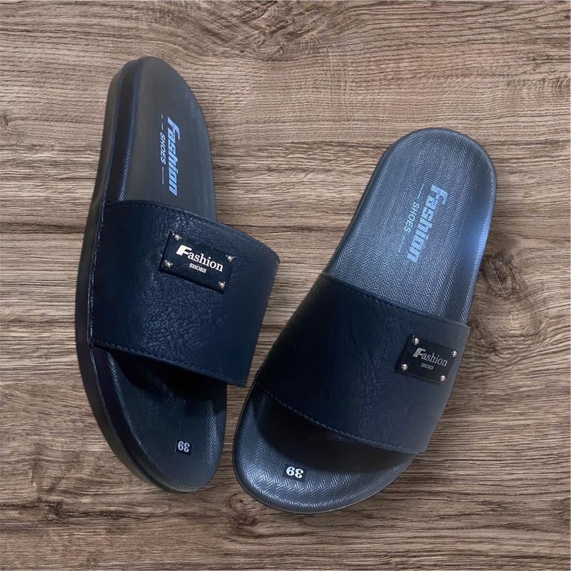 Dép nam da sít cao cấp [ khâu quai ] chắc chắn đế chống trơn trượt logo fasion [ full sezi 37-43] 3