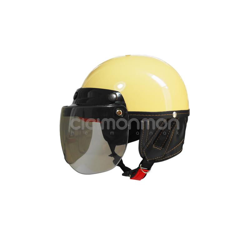 Helm Anak Balita Retro GLossy Style Kaca Motorcycle 3