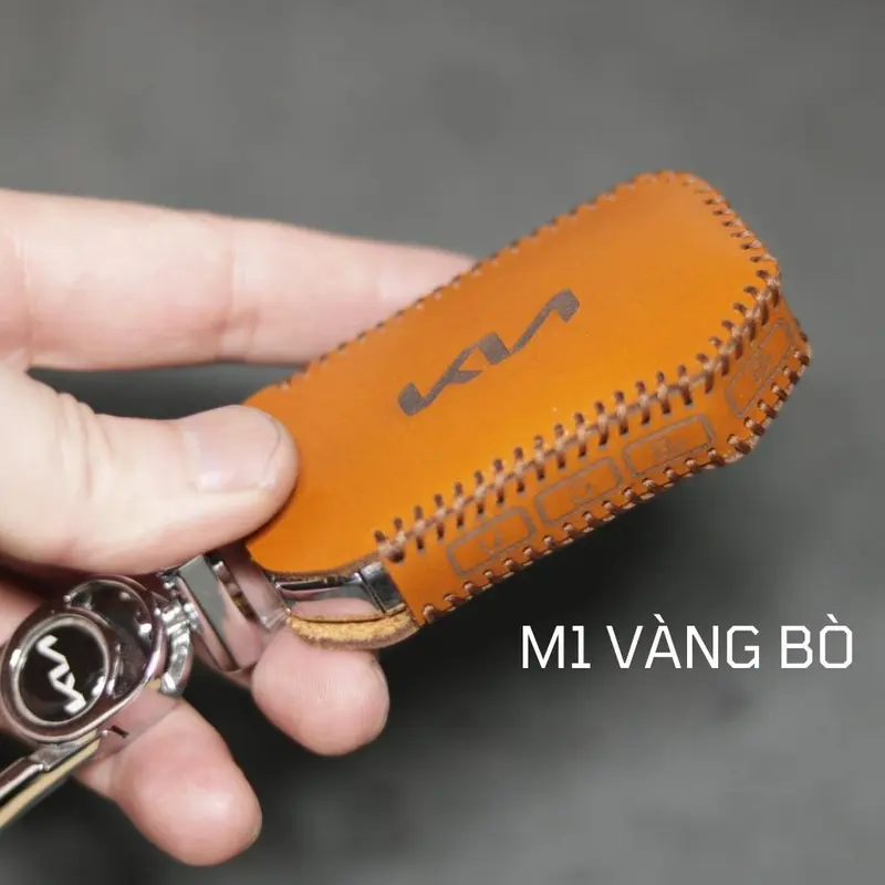 Bao da móc khoá bọc ốp chìa khoá xe ô tô KIA K3 2021 2023 Luxury, Premium, K5, New Sportage 2022, Sorento,cerato logomới Móc Khóa 1